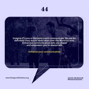 Chatting Day44 of The Woman Series By David Abubakar