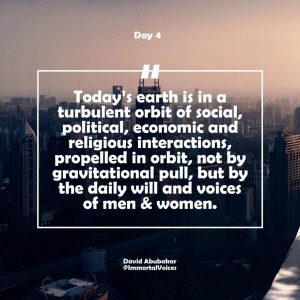 Day4. A New Story - Your Voice! @Immortal Voices by David Abubakar