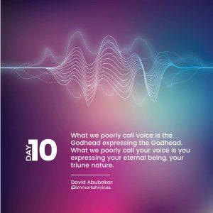 Day10  A Sober Reflection       @Immortal Voices by David Abubakar