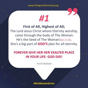 The First Word Day1 of The Woman Series By David Abubakar