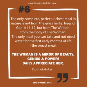 A Being Like God Day6 of The Woman Series By David Abubakar